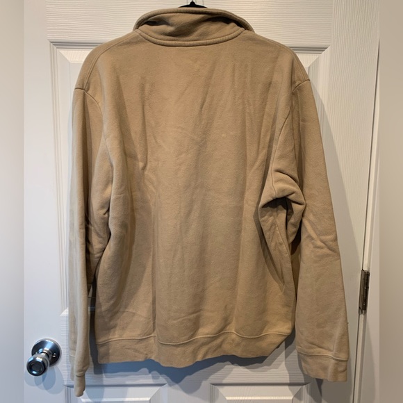 Croft and barrow size large soft beige quarter zip - Picture 3 of 4